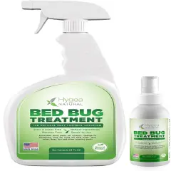 Hygea Natural Exterminator 24oz Spray & Bed Bug Exterminator Travel Size 3oz.