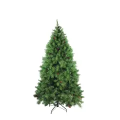 Northlight 6.5' Full Dakota Red Pine with Pine Cones Artificial Christmas Tree - Unlit Green