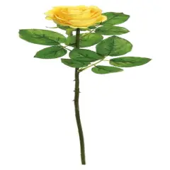 Select Artificials Yellow Rose Bloom Artificial Floral Stem