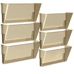 Storex Wall File, Legal, Smoke (case of 6)