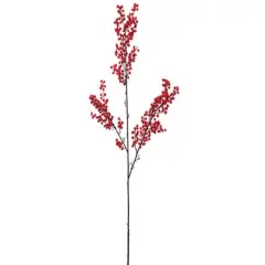 Allstate Ilex Berry Artificial Branch Spray - 48" - Red