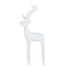 Northlight Solid Petite Reindeer Christmas Decoration - 8.25" - White