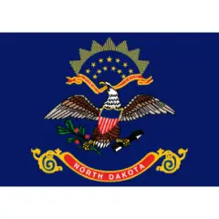 North Dakota Flag with Grommets 3ft x 5ft