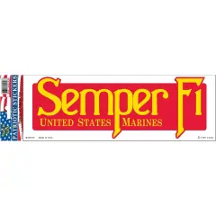 EagleEmblems BM0050 Sticker-USMC,Semper FI (3.5x10'')