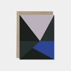 Lavender & Blue Color Block Card,