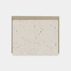 Flecked Card II, Blank Thank You Card,