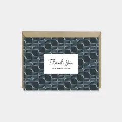 Fine Line Deco Custom Thank You Card VII
