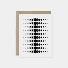 Minimal Modern Black and White Card IX
