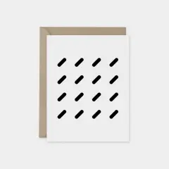 Minimal Modern Black and White Card III