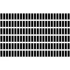 Black and White Vertical Stripes Straight Border Trim, 35 Feet Per Pack, 6 Packs