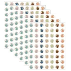 Everyone is Welcome Helping Hands Mini Stickers, 378 Per Pack, 6 Packs