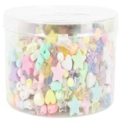 CousinDIY Bead Tub-Pastel Hearts & Star