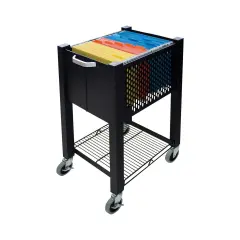 Advantus Vertiflex InstaCart SideKick File Cart, Black