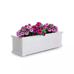 Mayne Cape Cod 3ft Window Box - White - 36in L x 11in W x 10.8in H