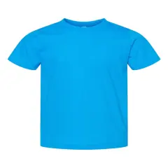 Rabbit Skins&reg; Toddler Crewneck Short Sleeve Fine Jersey Tee Turquoise