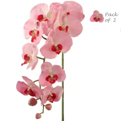 33.5-Inch Lifelike Phalaenopsis Orchid - 9 Large Flower Heads for Elegant Home Decor and Wedding Centerpieces &ndash; Floral Home by Artificial Flowers