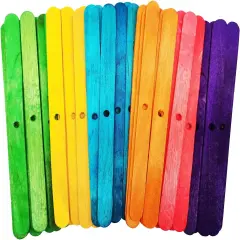 Wooden Candle Wick Holders,Candle Wicks Centering Device,Candle Wick Bars,Wick Holders for Candle Making,Wick Clips for Candles,Candle Centering Tool,120 Pack Multicolour