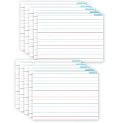 Smart Poly&reg; PosterMat Pals&trade; Space Savers, 13" x 9-1/2", Handwriting 3/4", Pack of 10