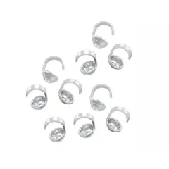JewelrySupply Bead Tip 3mm Cup Sterling Silver (Pack of 10)