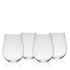 Vino Stemless Red Wine Glassset of 4
