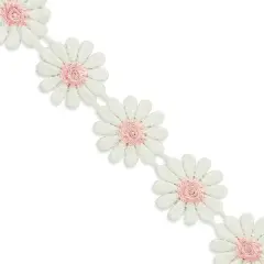 10 Yards of Casey Daisy Flower Trim | 10 yard cut