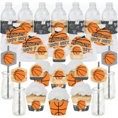 Big Dot of Happiness Nothin&rsquo; But Net - Basketball - Baby Shower or Birthday Party Favors and Cupcake Kit - Fabulous Favor Party Pack - 100 Pieces