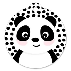 Big Dot of Happiness Party Like a Panda Bear - Baby Shower or Birthday Party Favor Gift Tags (Set of 20)