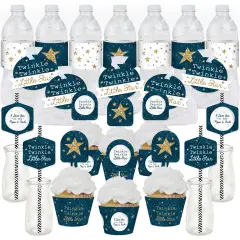 Big Dot of Happiness Twinkle Twinkle Little Star - Baby Shower or Birthday Party Favors and Cupcake Kit - Fabulous Favor Party Pack - 100 Pieces