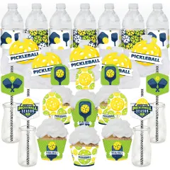 Big Dot of Happiness Let's Rally - Pickleball - Birthday or Retirement Party Supplies - Banner Decoration Kit - Fundle Bundle