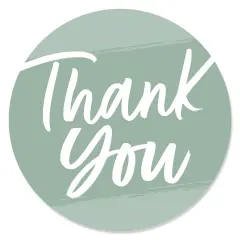 Big Dot of Happiness Sage Green Elegantly Simple - Guest Party Favors Circle Sticker Labels - 24 Count