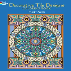 Decorative Tile Designs Coloring Book-Softcover