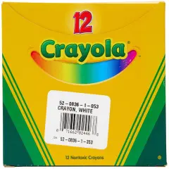 Crayola White Crayons-12/Pkg