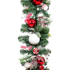 9 ft. Artificial Christmas Garland with Lights - Nordic