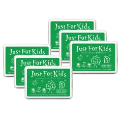 Just for Kids&reg; Ink Pad, Green, Pack of 6