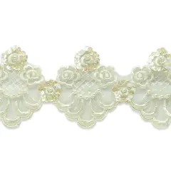 Vintage Rose Lattice Lace Trim