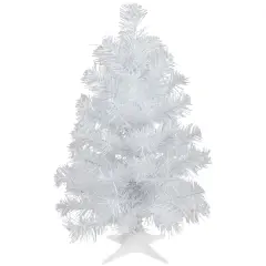 Northlight 18" White Iridescent Spruce Artificial Christmas Tree - Unlit
