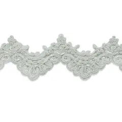 Vintage Paris Lace Trim with Pearl Accents