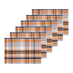 Zelda Plaid Placemats Set of 6, 13" x 19"