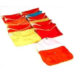 12 Jewelry Chinese Silk Pouches Chain Gift Display 4.5"