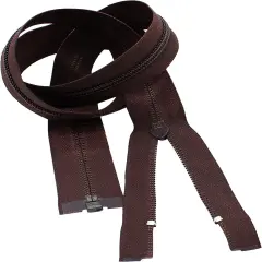 36" Light Weight Jacket Zipper ~ YKK #5 Nylon Coil Separating Zippers - 570 Brown (Pack of 1 Zipper)