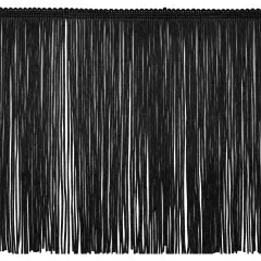 10" Chainette Fringe Trim Black