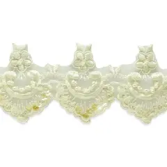 Vintage Floret Lace Trim Ivory