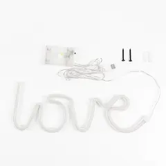 13" Warm White Love Neon Sign LED Backdrop WALL