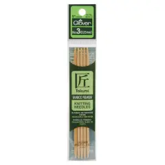Takumi Bamboo Double Point Knitting Needles 5" 5/Pkg-Size 3/3.25mm
