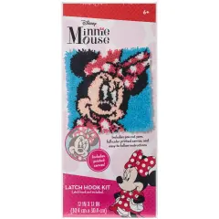 Dimensions Disney Latch Hook Kit 12"X12"-Minnie Mouse