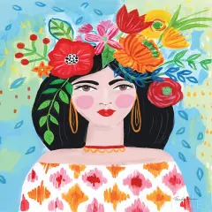 Boho Girl II Poster Print by Farida Zaman # 62702