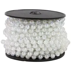 Northlight Commercial Beaded Christmas Garland - 33' x .25" - Iridescent - Unlit Clear