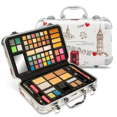 Vokai 74 Piece Makeup W/Eye Shadow, Glitter, Lip & Eye Liners, Lipstick, Blush, Concealer, Lip Gloss & Bronzer