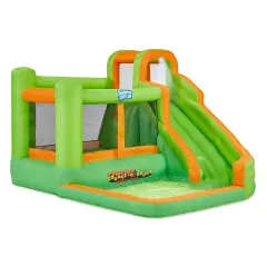 Sunny & Fun Small Inflatable Kids Backyard Water Slide Park Green