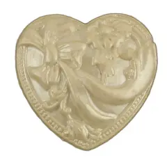 Buttons Galore and More Bulk Buttons - Heart w Ribbon - 100 Buttons